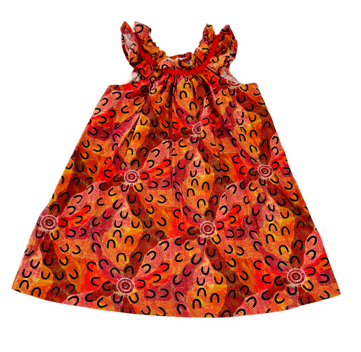 Womens Crow Dreaming Ruffle Dress