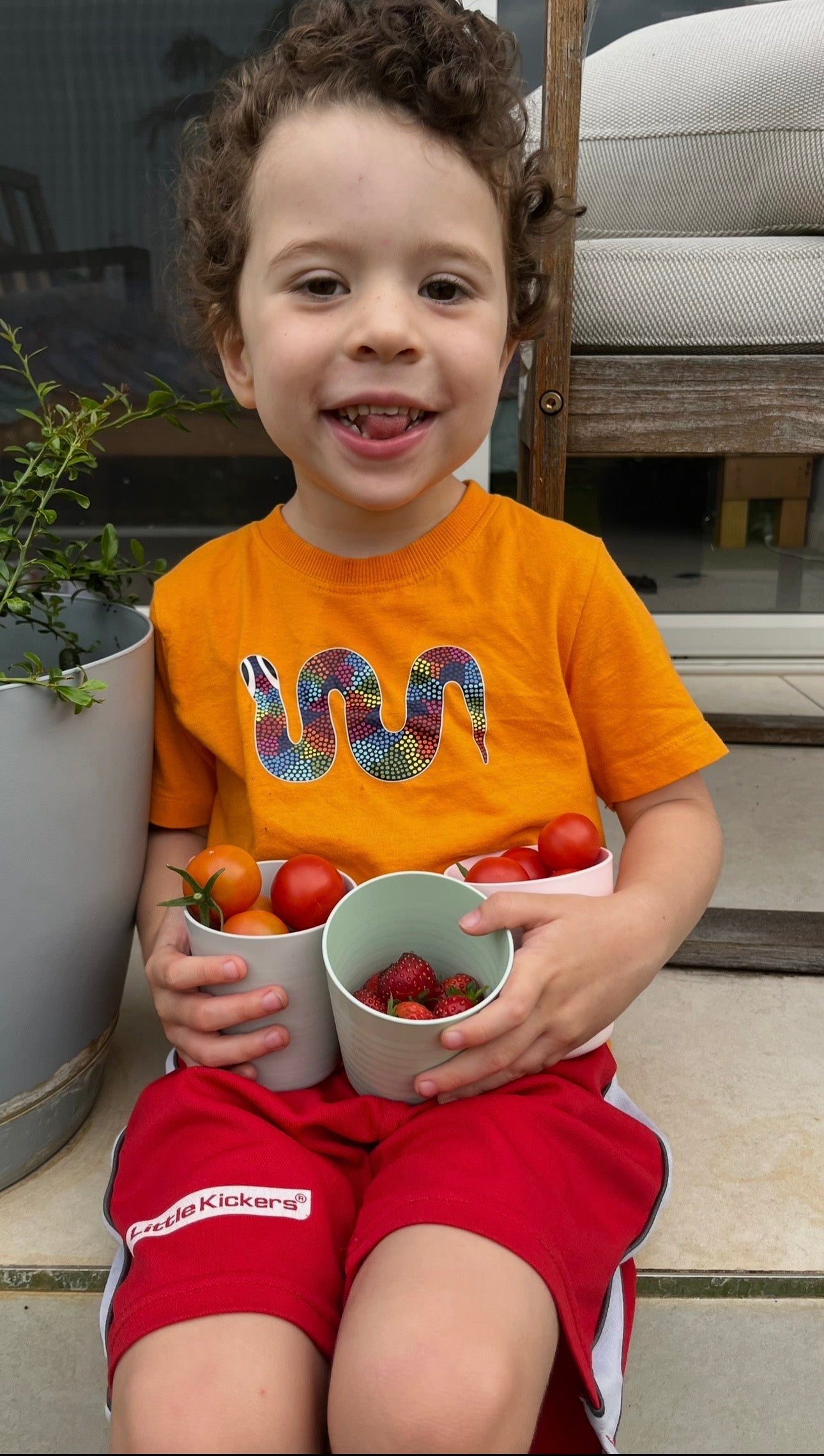 Rainbow Serpent Tee - Harmony Week Orange (Preorder)