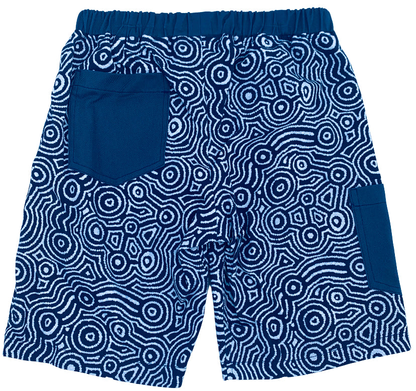 Navy Water Dreaming Shorts