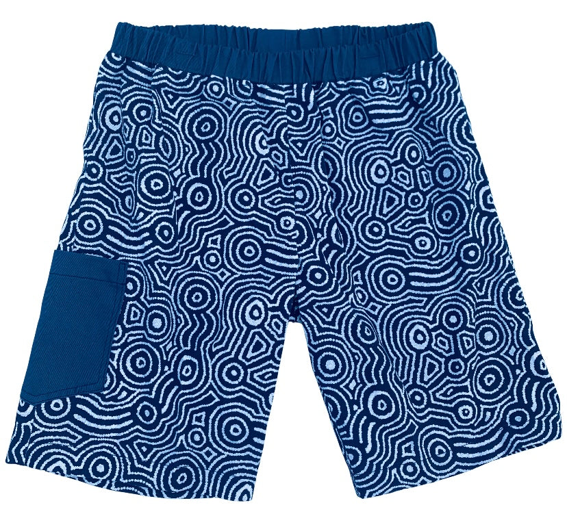 Navy Water Dreaming Shorts