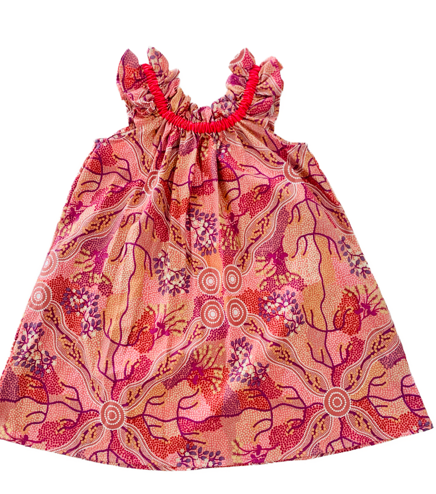 Bush Tomato Dreaming Ruffle Dress