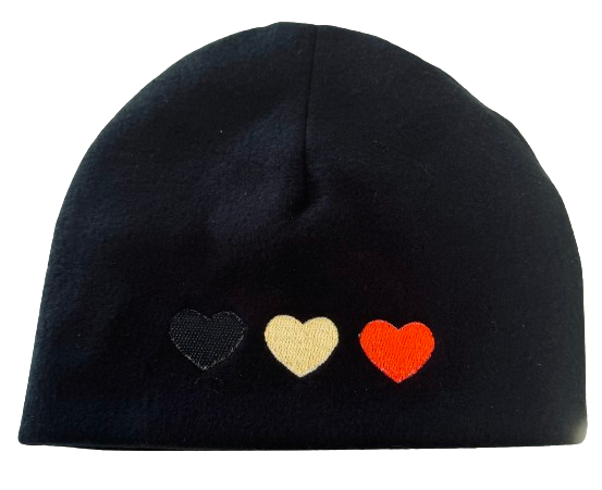 Adult Flag Hearts Beanie