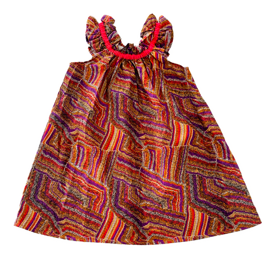 Red Mina Mina Ruffle Dress