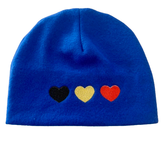 Adult Flag Hearts Beanie