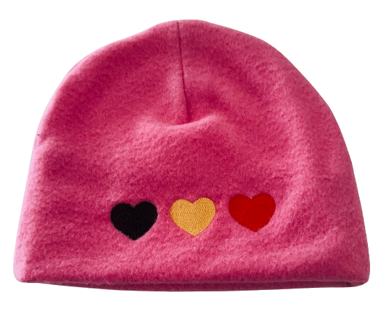 Adult Flag Hearts Beanie