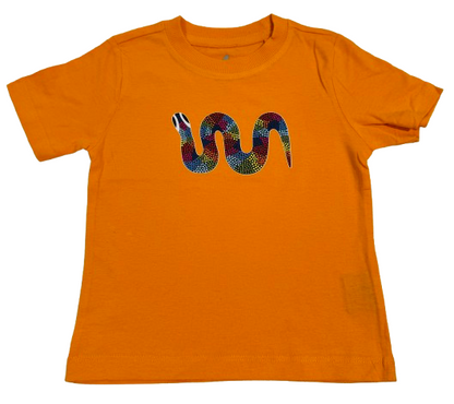 Rainbow Serpent Tee  - Harmony Week Orange (Preorder)